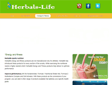 Tablet Screenshot of herbals-life.com